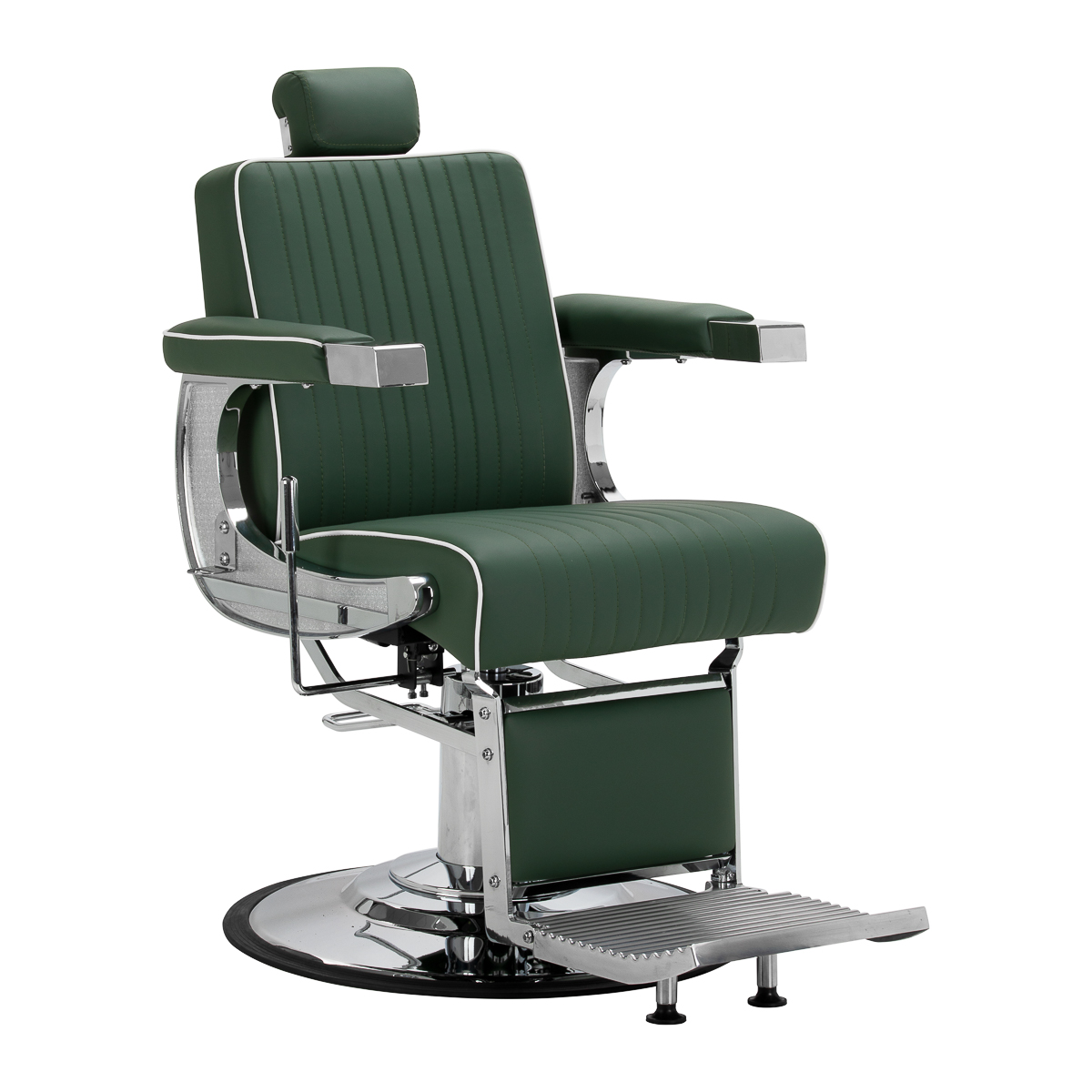 Gabbiano Friseurstuhl Visionerio grün Chromgestell