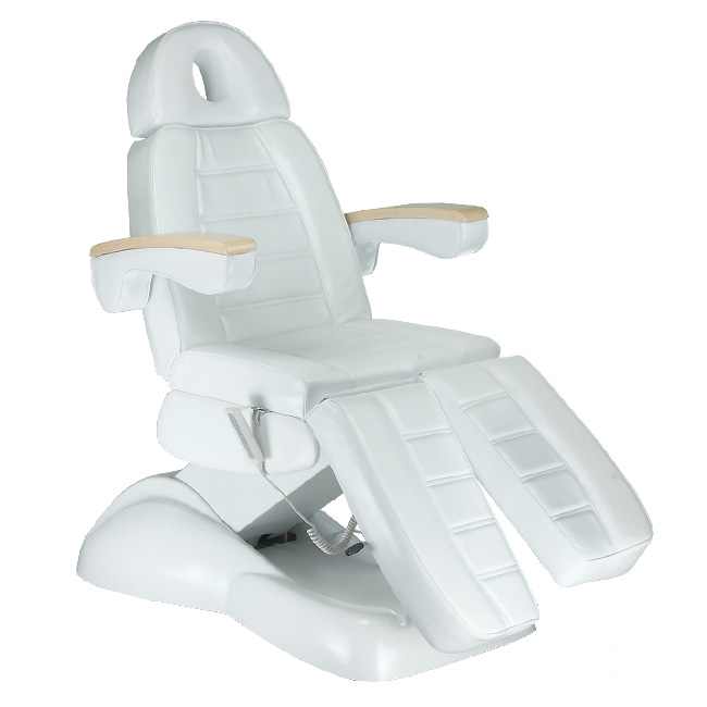 Premium Kosmetikliege Elegance Pro weiß - 3 Motoren mit Pediküre