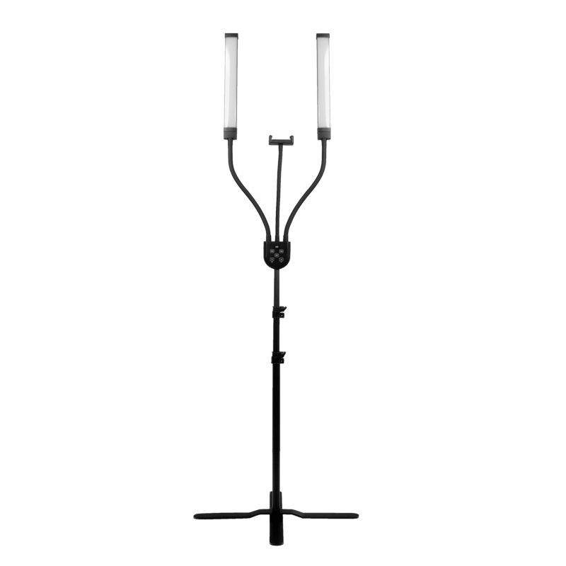 LED-Lampe für Wimpern & Make-up Polluks IV Typ MSP-MJ-02 Black Edition mit Fernbedienung und Dimmfunktion