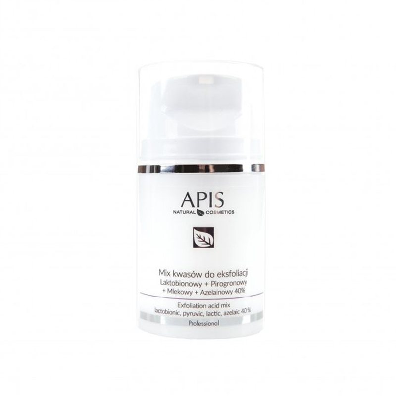 APIS Säuremischung 40% mit Milchsäure, Pyruvinsäure und Azellainsäure - 50 ml Peeling-Konzentrat