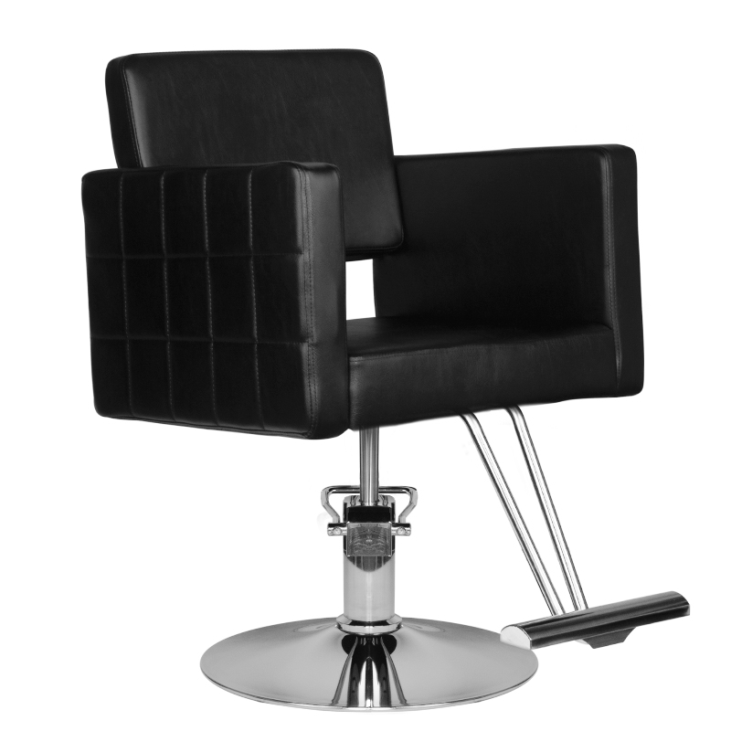 Hair System Friseurstuhl HS33 in Schwarz – Professioneller Salon-Stuhl