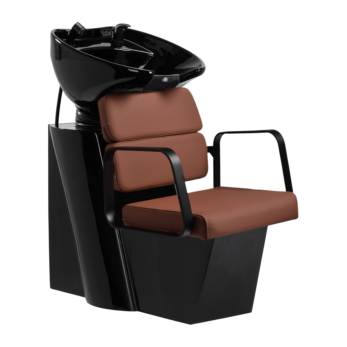 Gabbiano Friseurwaschstation Porto schwarz-braun – Luxuriös