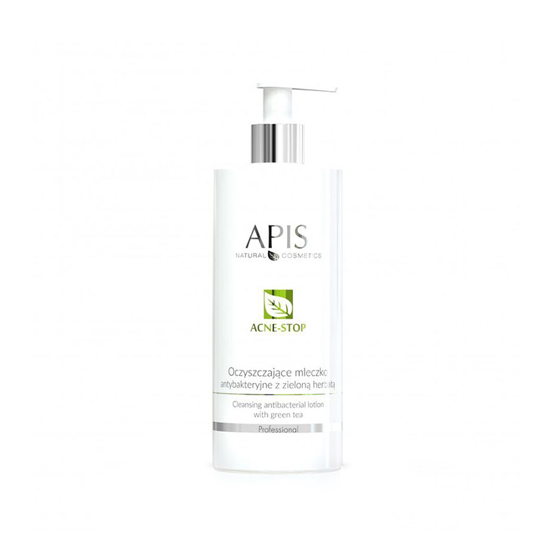 Apis Akne-Stop Antibakterielle Reinigungsmilch mit Grüntee - Sanfte Hautpflege 500ml