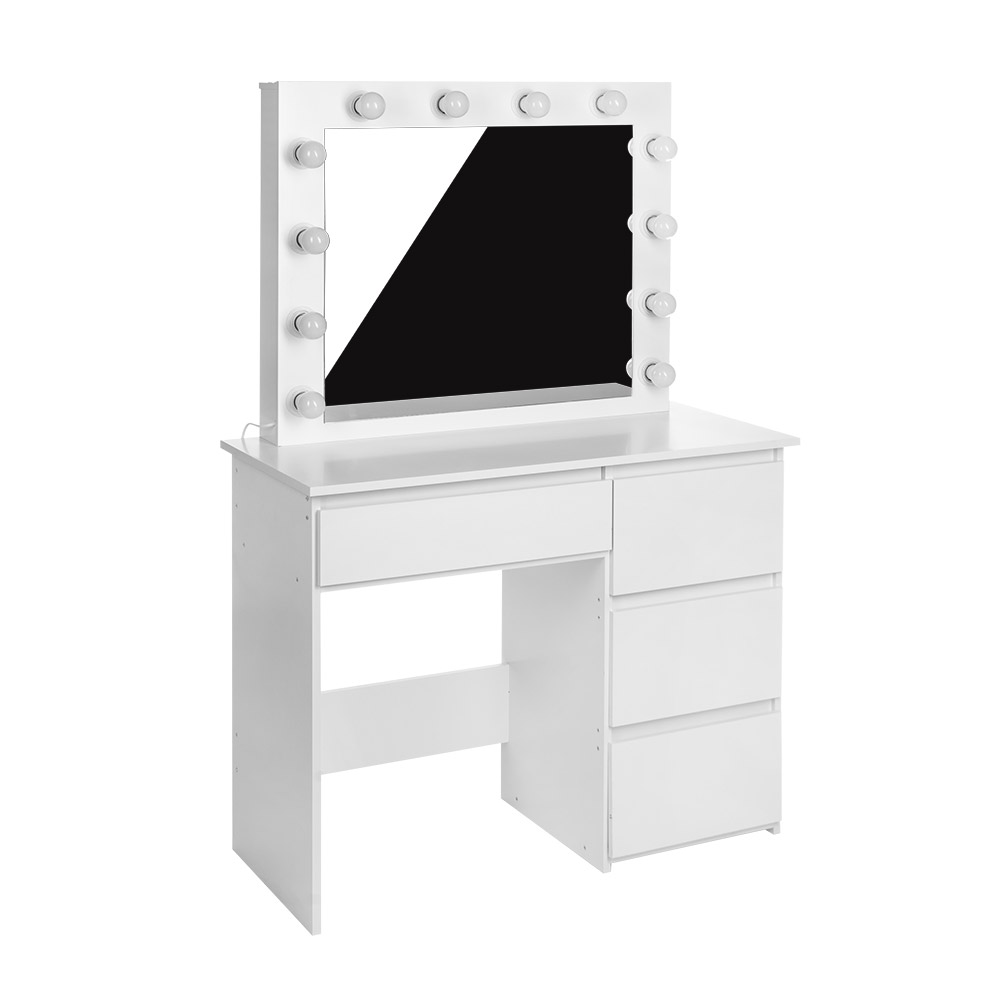 Professioneller LED-Schminktisch Hollywood Style - 4 Schubladen