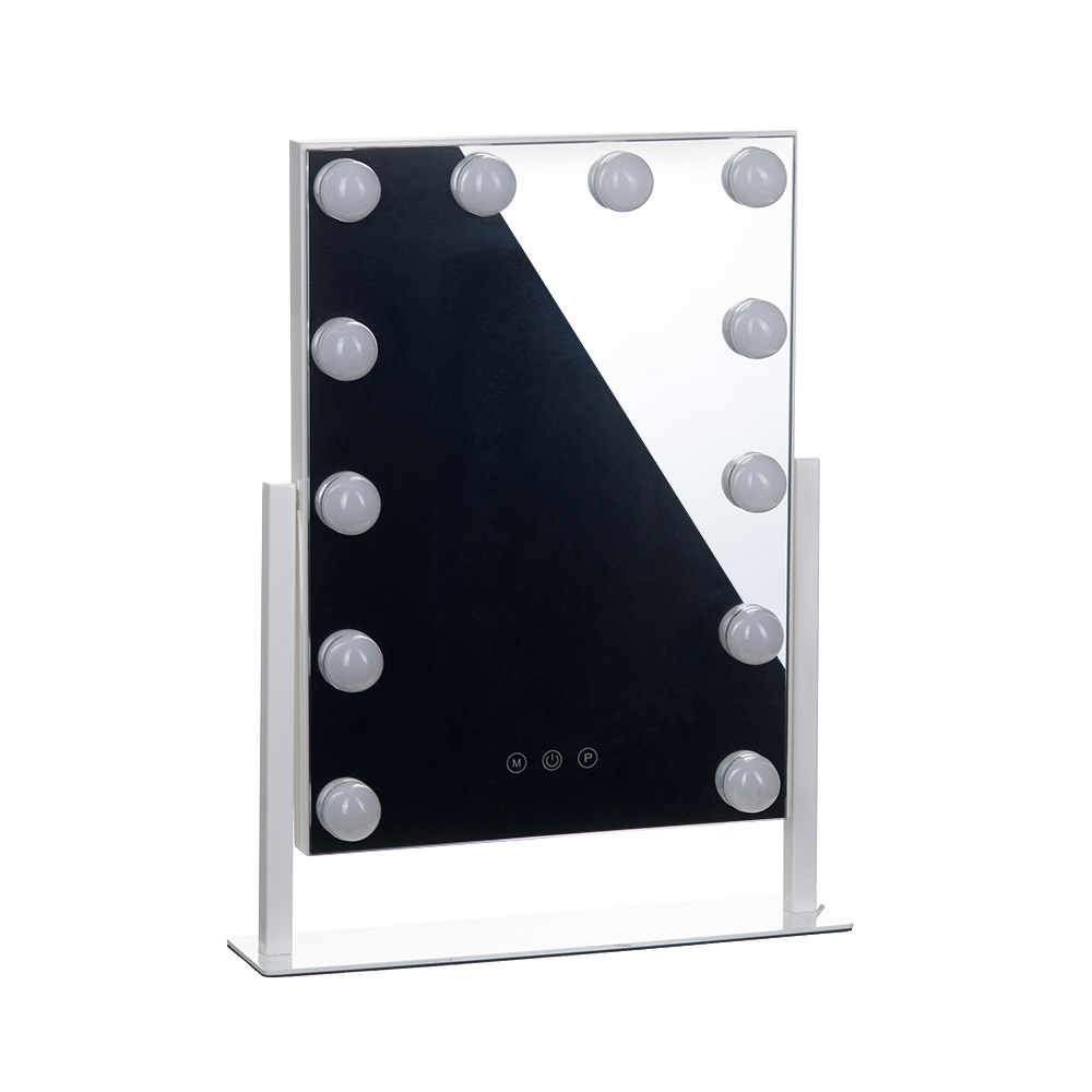 Professioneller LED-Schminktisch Hollywood-Stil mit drehbarem Standspiegel