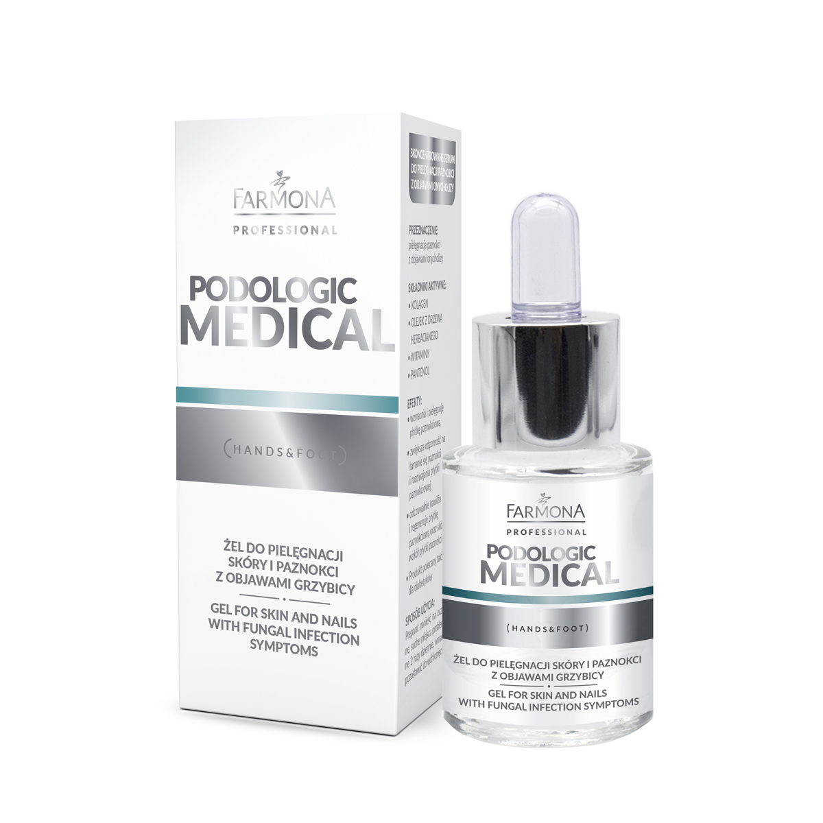 Farmona PODOLOGIC MEDICAL Antimykotisches Nagel- und Hautpflege-Gel gegen Pilzinfektionen 15ml