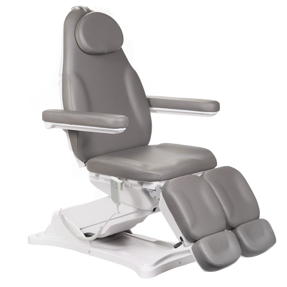 Premium Wellness-Behandlungsliege Grau - Elektrisch höhenverstellbar