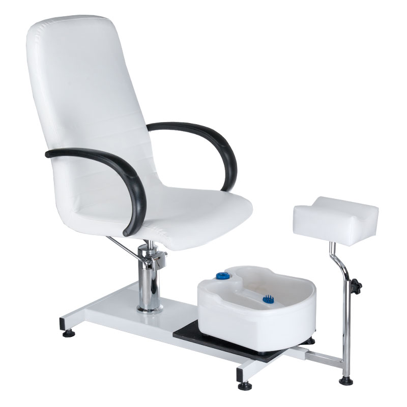 Luxus Pediküre-Liege Weiß mit Heizfunktion & Wassermassage