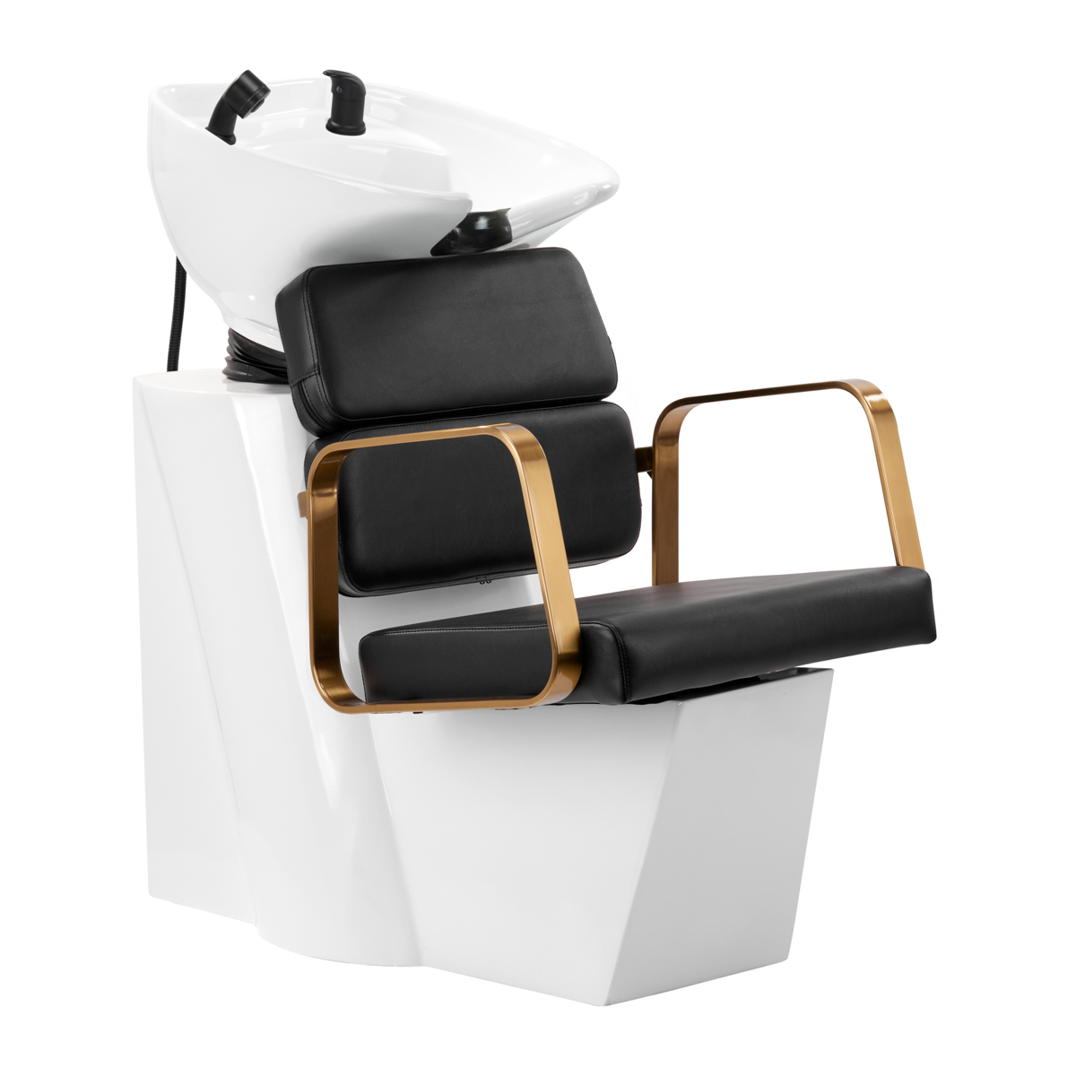 Gabbiano Friseurwaschstation Porto Gold Schwarz – Luxuriös