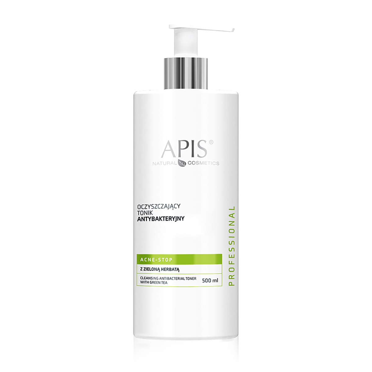 Apis Akne-Stop antibakterielles Reinigungstonic mit grünem Tee 500ml - Gesichtsreiniger gegen Akne & Pickel