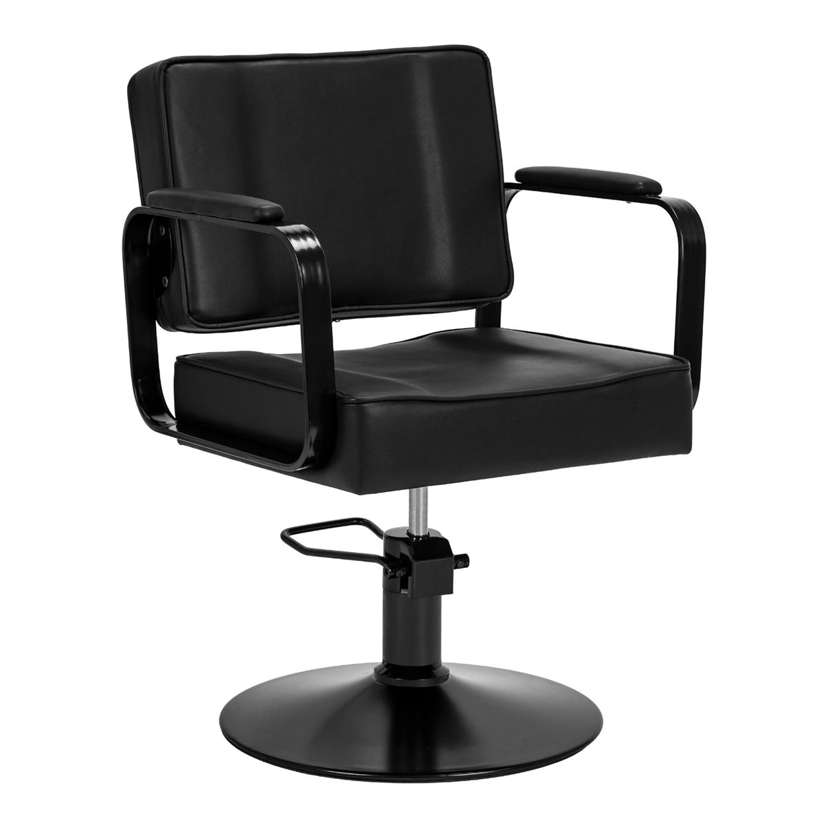 Haarsystem Friseurstuhl Studio Noir in Schwarz - Premium Friseurausstattung