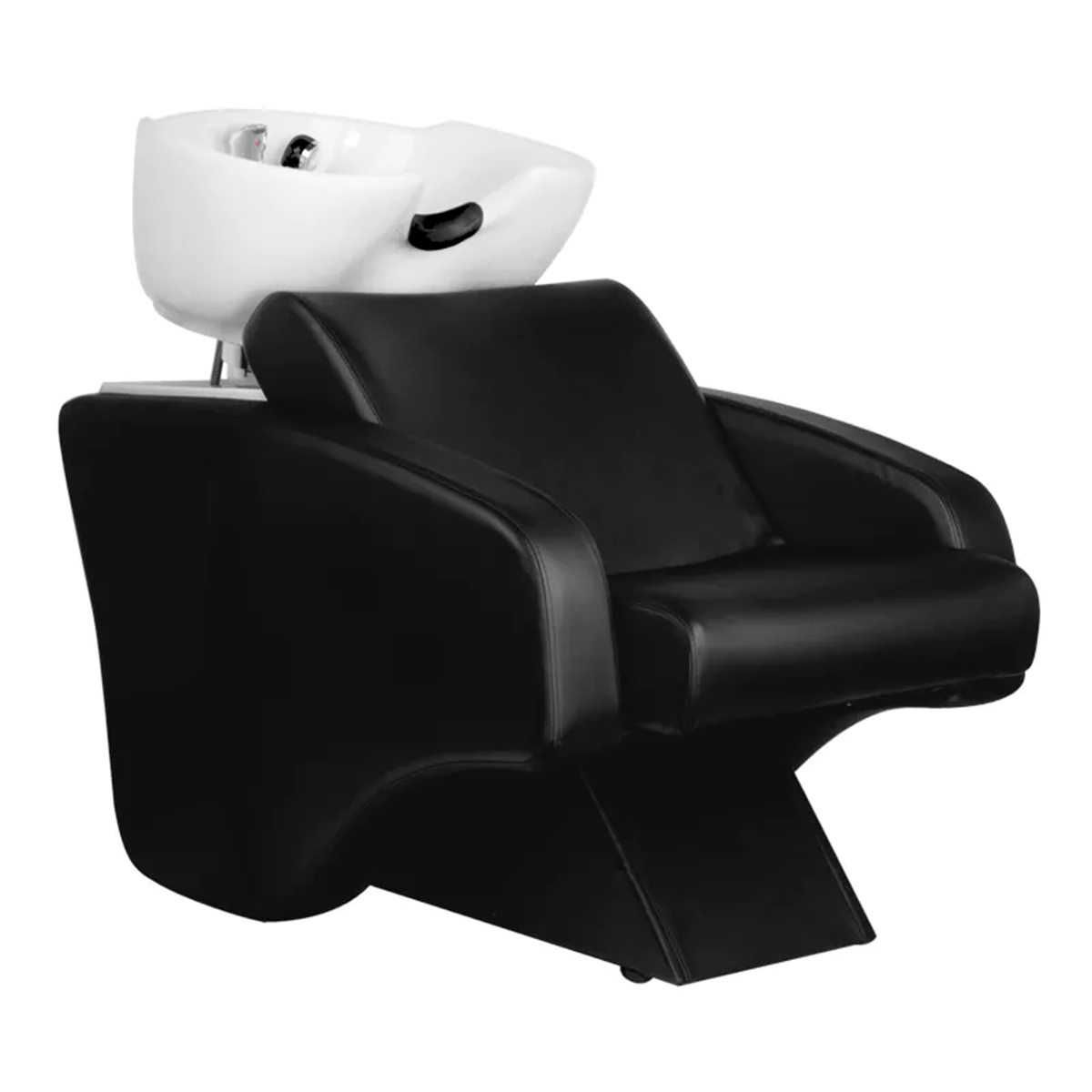 Hair System Friseur-Waschbecken C38 - Professionelles Salon-Waschbecken in Schwarz
