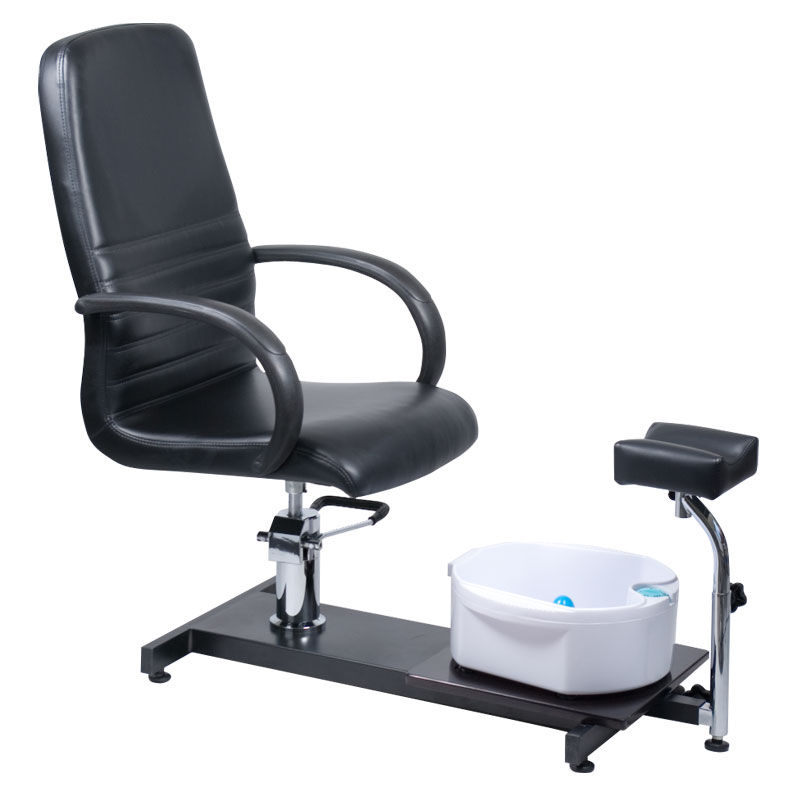 Professional Premium Pediküre Liege schwarz mit Heizfunktion