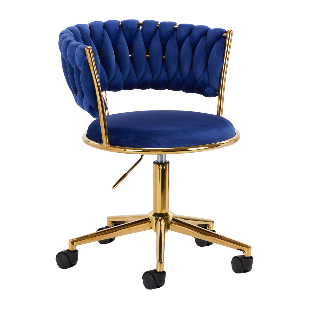 4RICO Drehstuhl marineblau Friseursalon Wartebereich