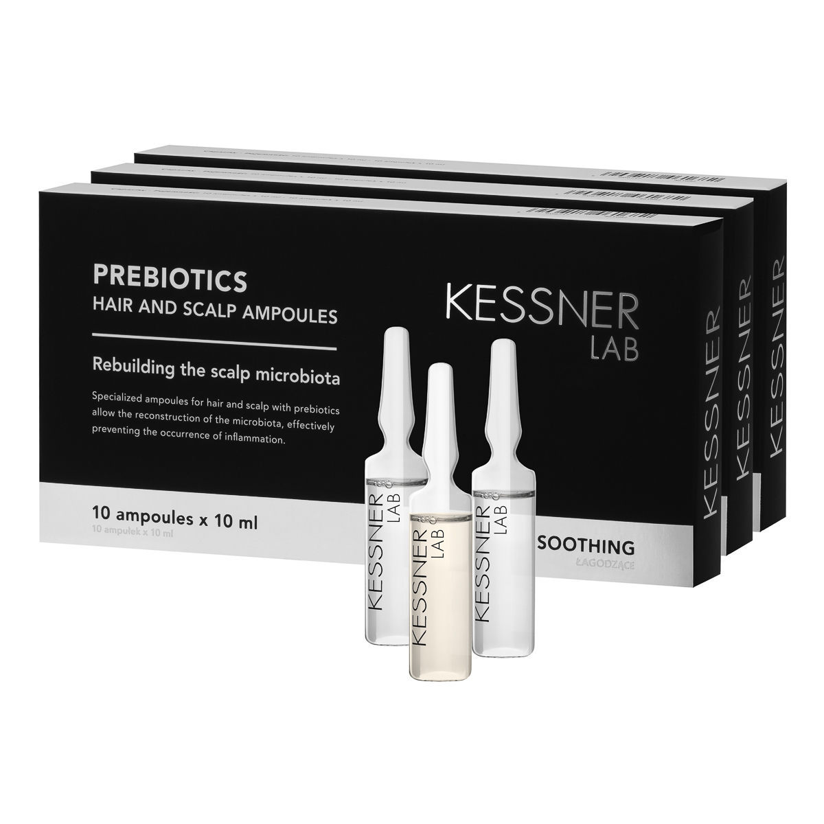 Kessner Ampullen-Set mit Prebiotikum, Koffein & intensiver Feuchtigkeitspflege