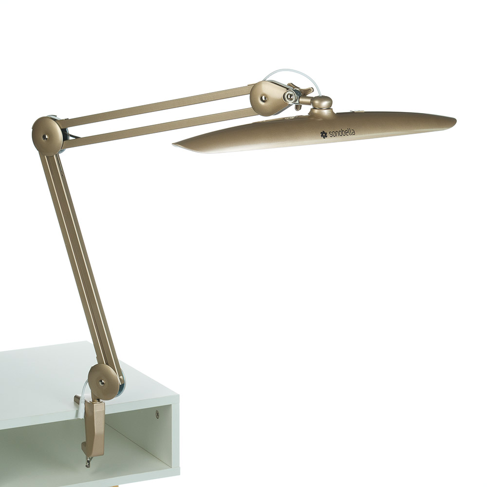 Goldene LED Kosmetiklampe 24W - Professionelle Arbeitsplatzbeleuchtung