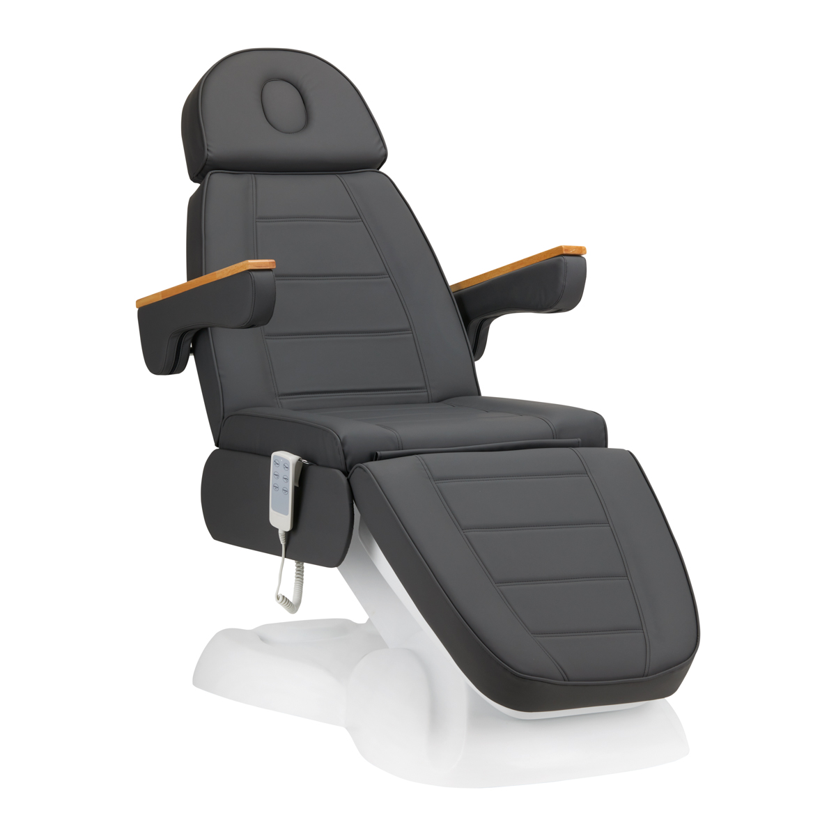 Elektrischer Kosmetikstuhl SILLON Lux 273b grau – Premium Friseurstuhl mit 3-fach Sicherung