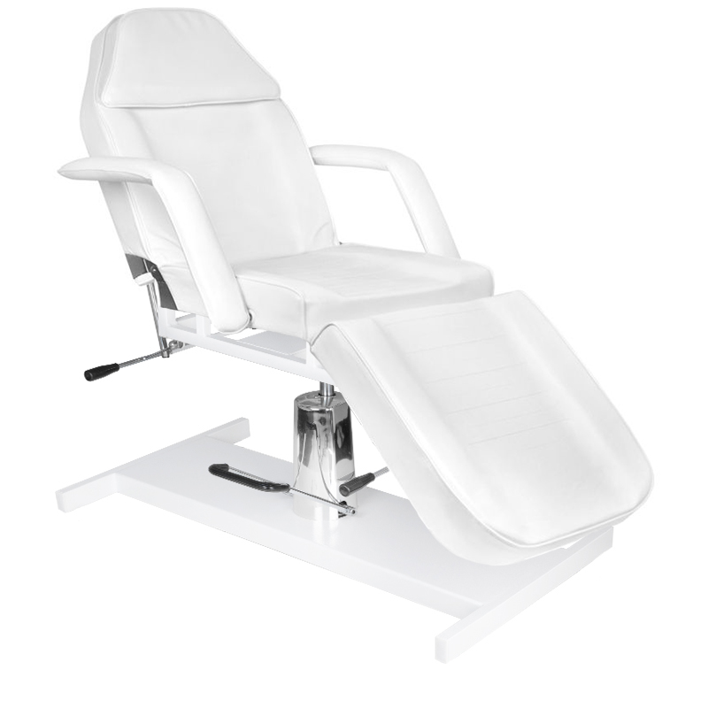 Hydraulische Kosmetikliege Basic 210 Weiß – Professionelle Behandlungsliege für Friseur & Kosmetik