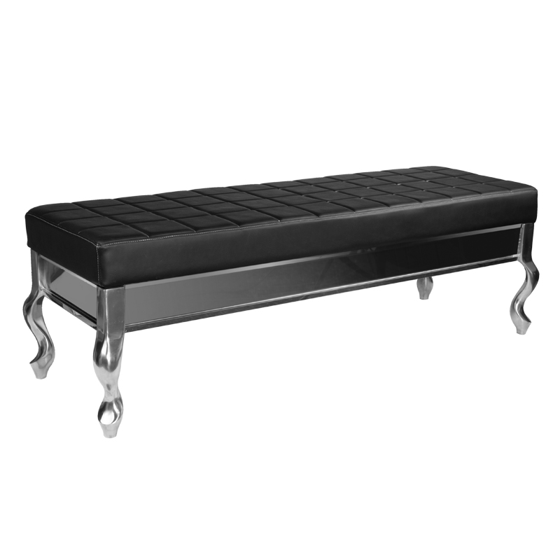 GABBIANO Wartezimmer Sofa schwarz - 3er Designsofa für Salons