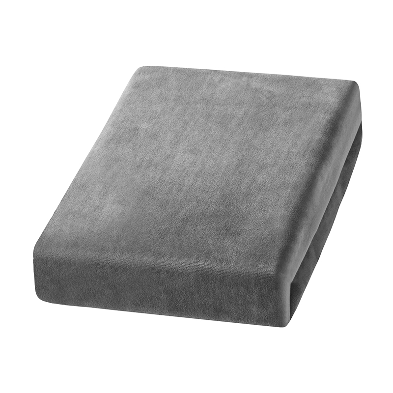 Welur Grau Frottee Sitzbezug 70x190cm Kosmetikstuhl