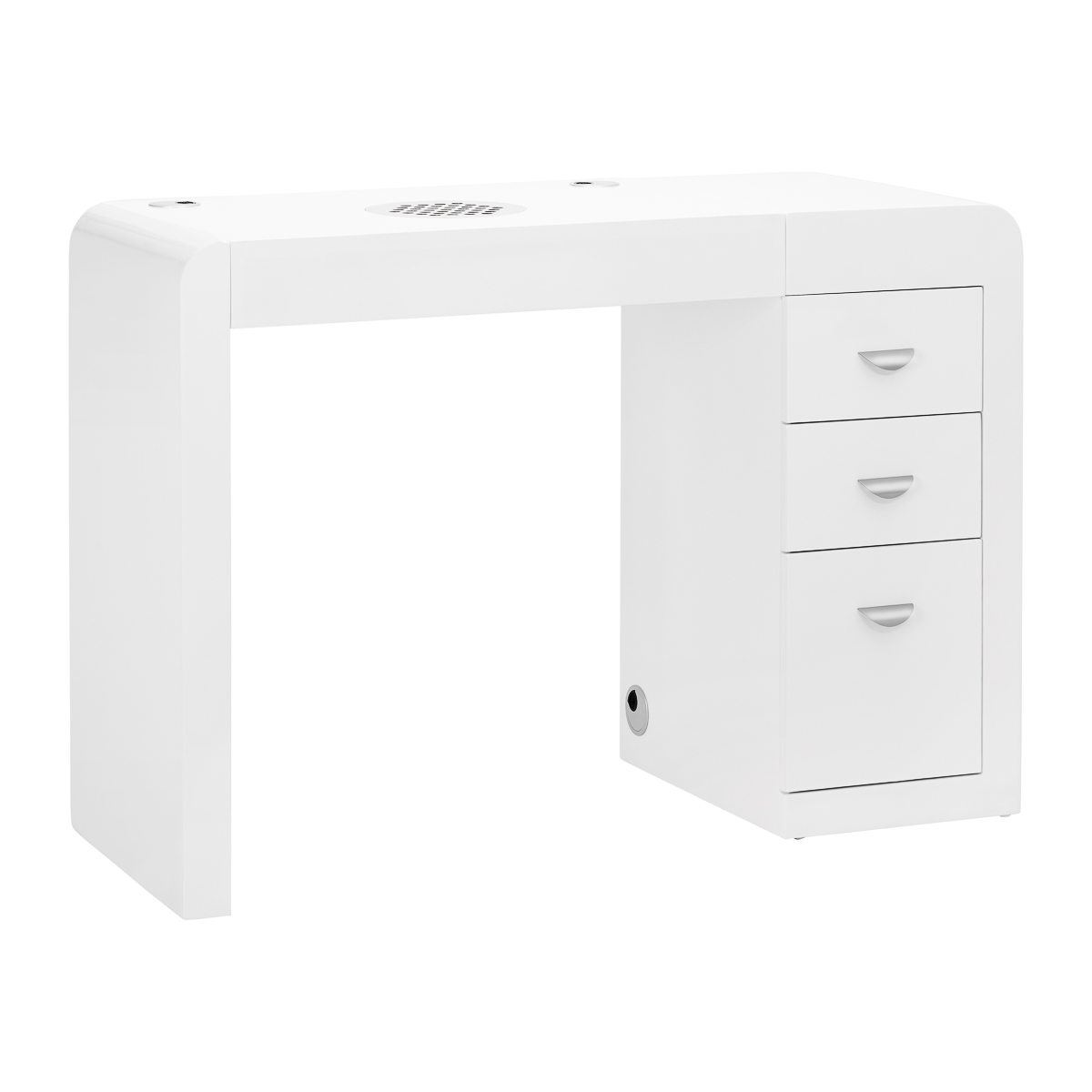 ACTIVESHOP Kosmetikschreibtisch 312 weiß links mit Absorber