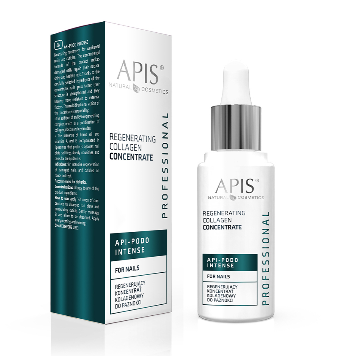 Apis Api-Podo Intensives Kollagen-Regenerationskonzentrat für strapazierte Nägel 30ml
