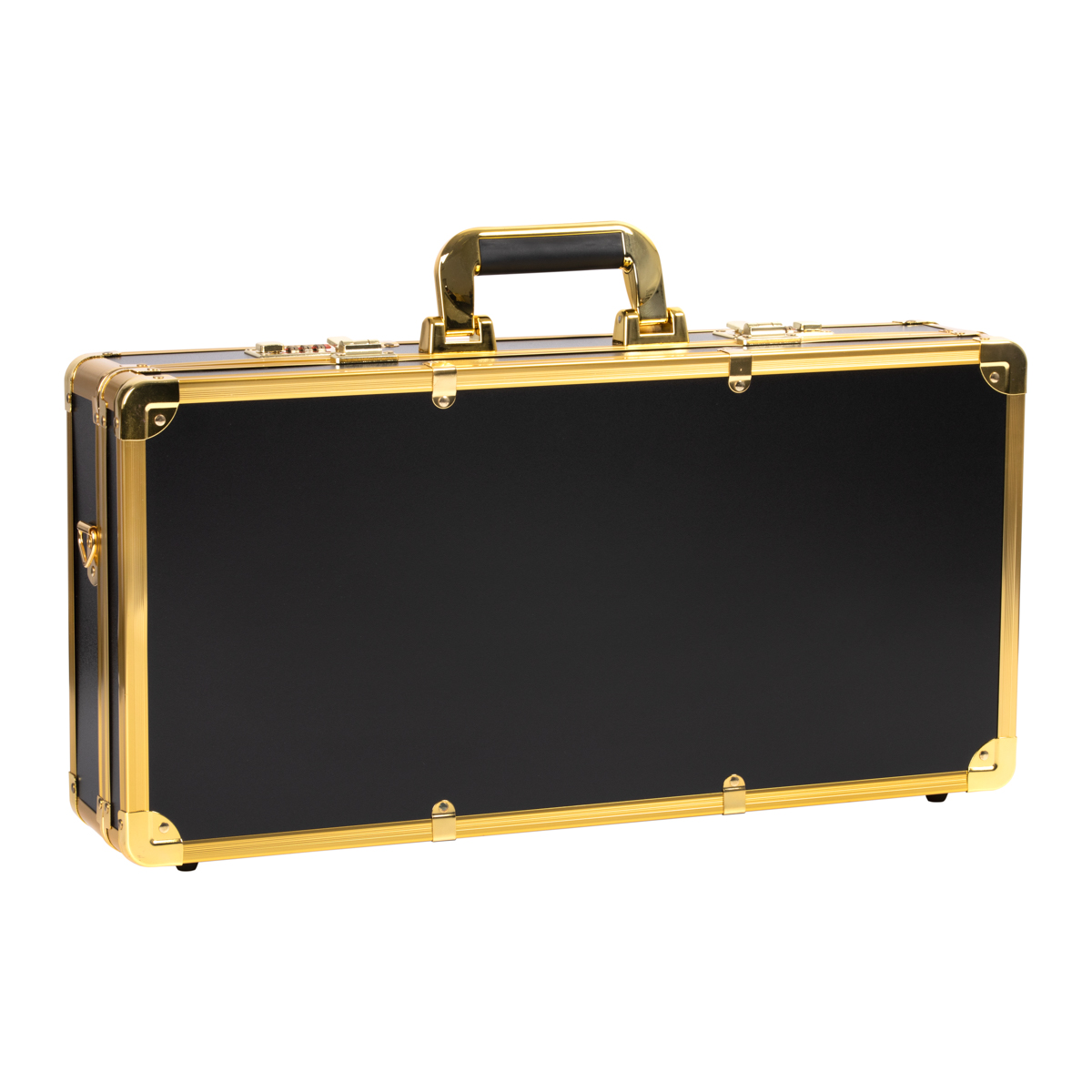 Friseurkoffer Schwarz Gold – Profi Frisiertasche für Friseure und Friseusen