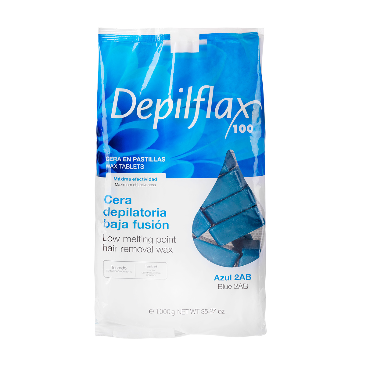 Depilflax hartwachs ohne streifen zur haarentfernung 1kg azulen