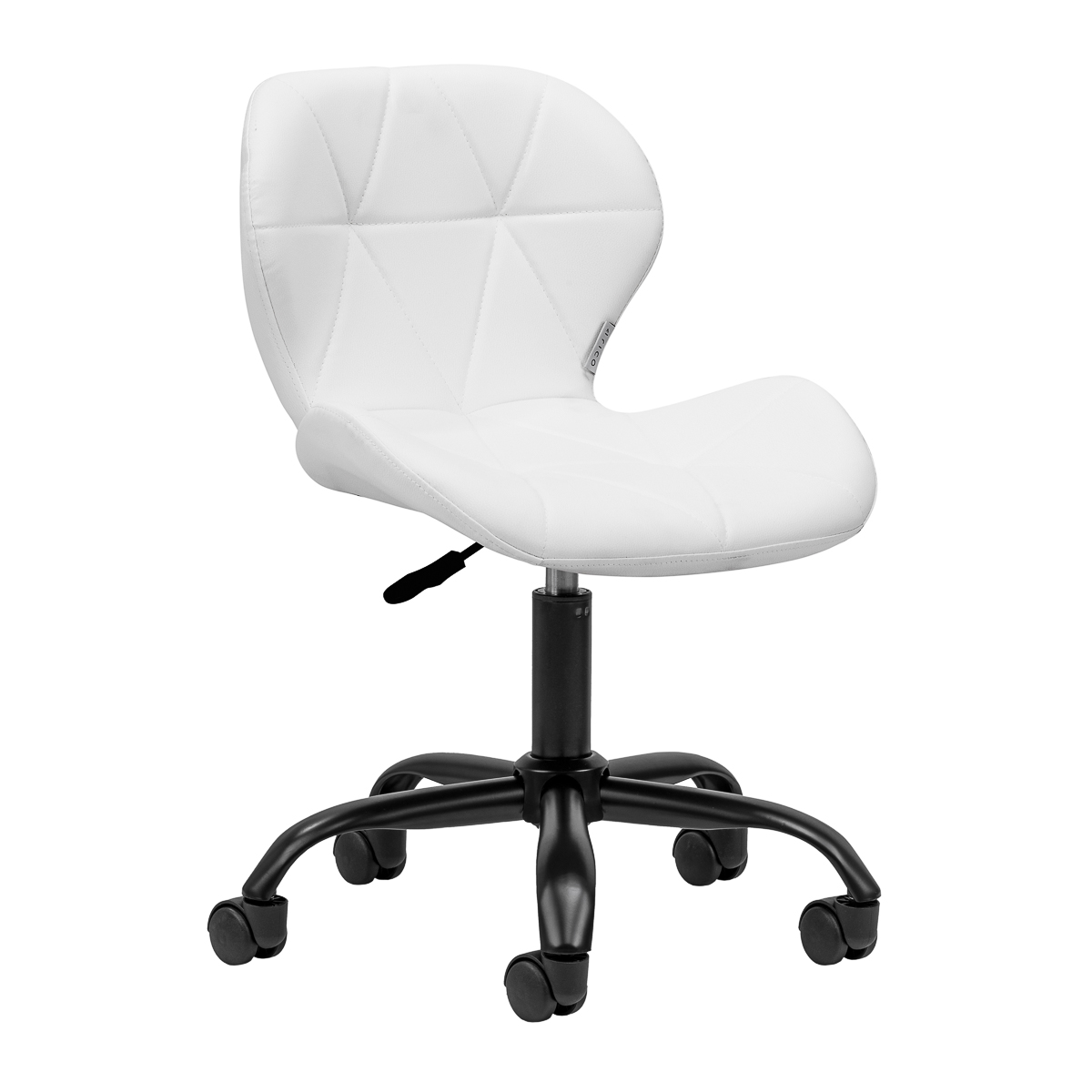 Kosmetikhocker QS-06B in Weiß - Ergonomischer Friseurstuhl für Salon und Studio