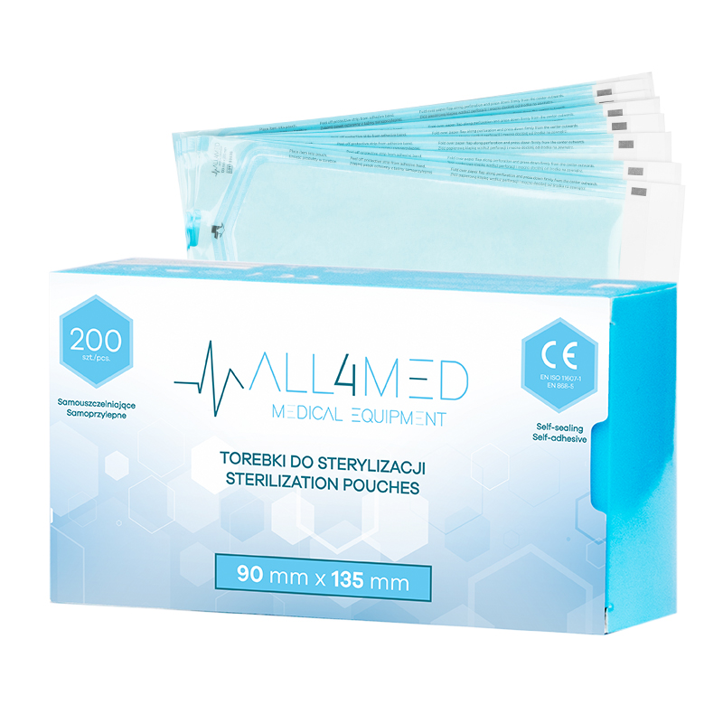 Autoklav-Sterilisationsbeutel 90x135mm 200er Pack