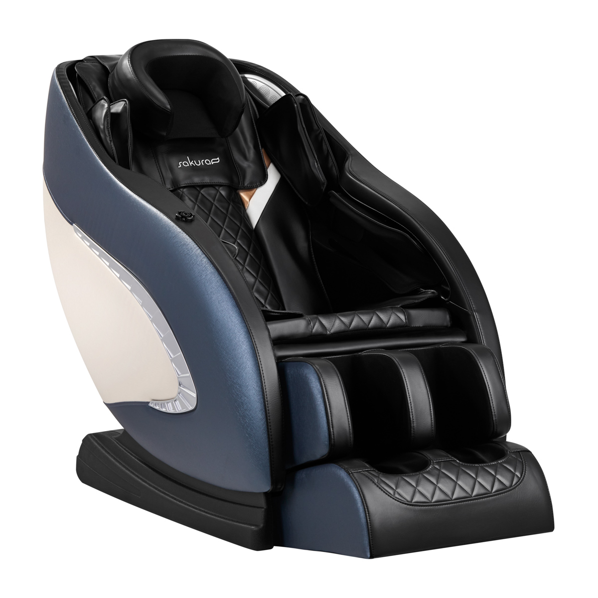 Sakura Massagesessel Classic 305 in Blau – Entspannung pur für Friseur & Kosmetik