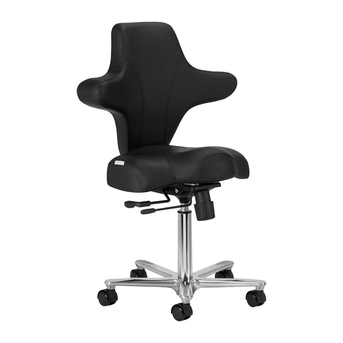 Azzurro Special 152 Kosmetikstuhl in Schwarz – Ergonomischer Frisörstuhl für Salons
