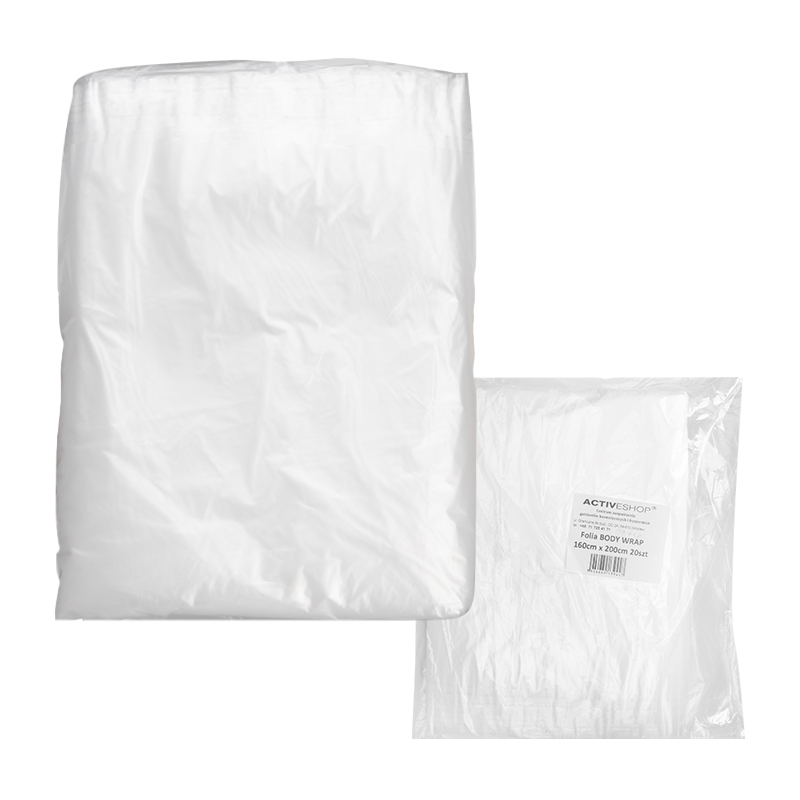 Einweg Body Wrap Folie 20er Pack – 160cm x 200cm Umhang für Körperbehandlung
