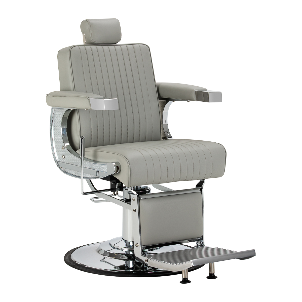 Gabbiano Friseurstuhl Visionerio grau Chromgestell