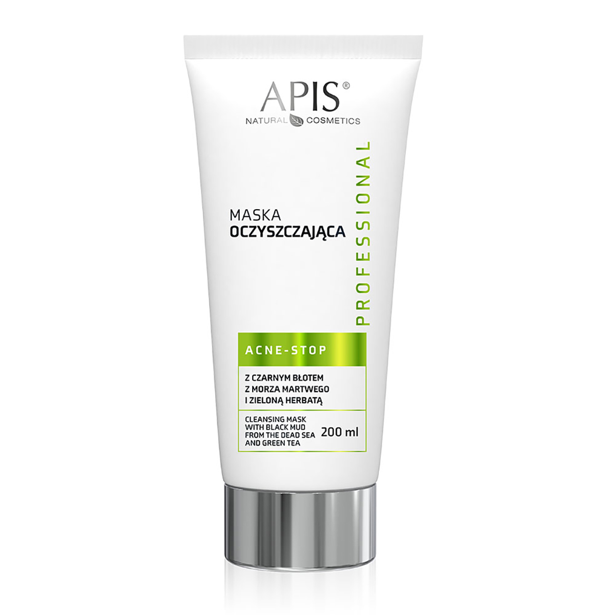 Apis Akne-Stop Schwarzschlamm Reinigungsmaske 200ml - Tiefenreinigung für unreine Haut