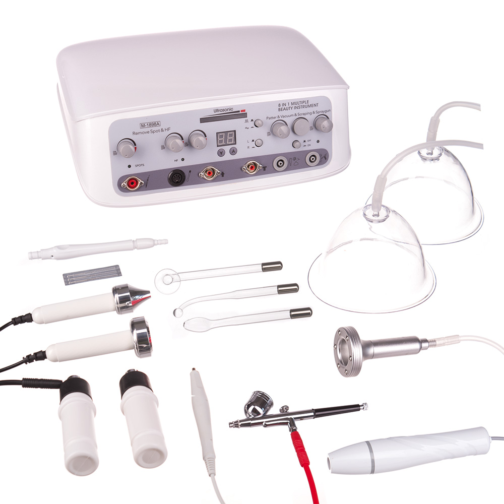 Professionelles Kosmetik-Multifunktionsgerät 8in1 grau