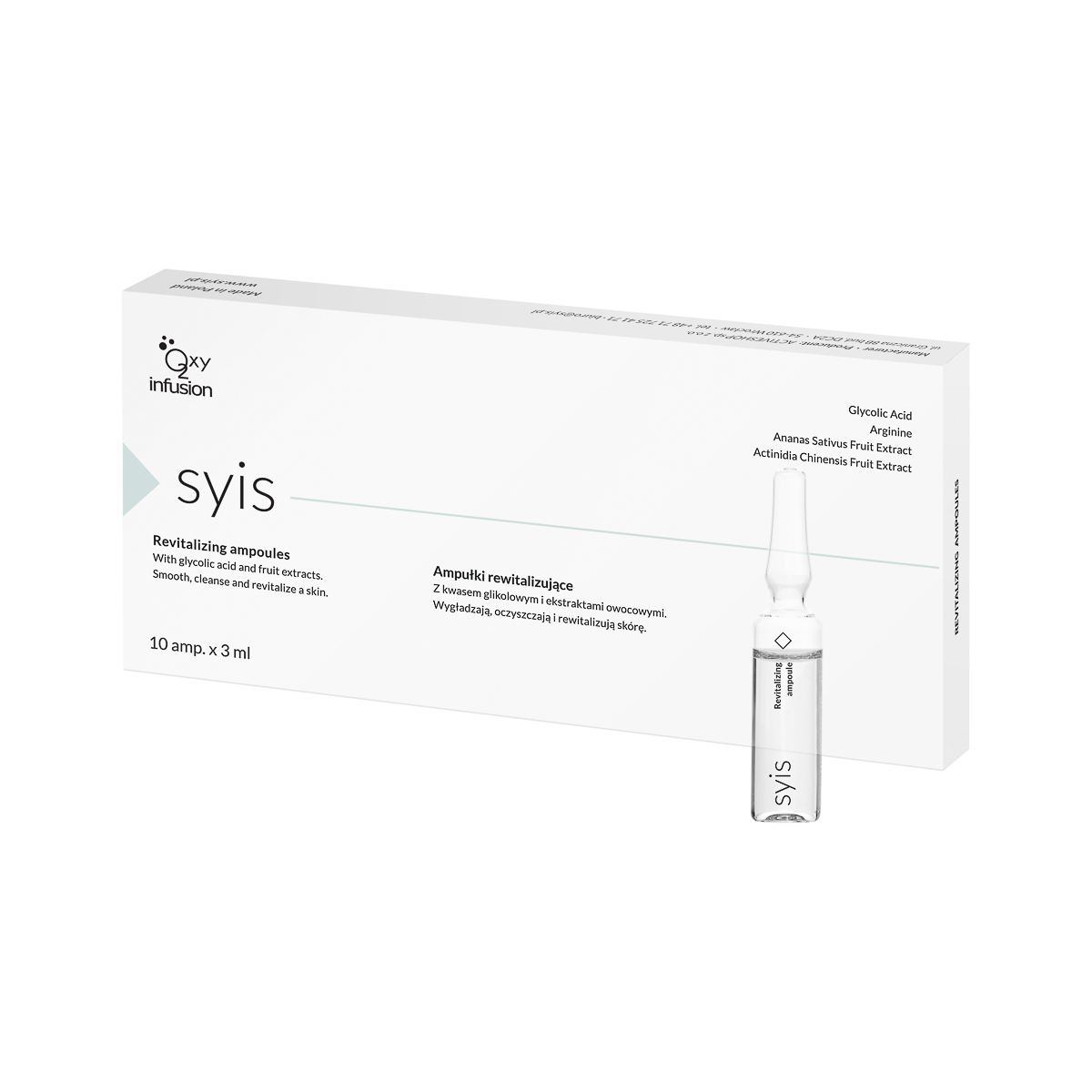 SYIS Revitalisierende Ampullen 10x3ml - Intensivkur für Haut & Haare