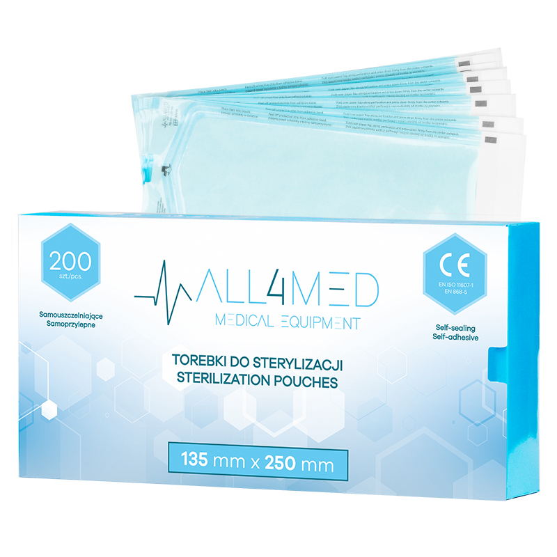 Sterilisationsbeutel 135x250mm 200er Pack – Autoklav