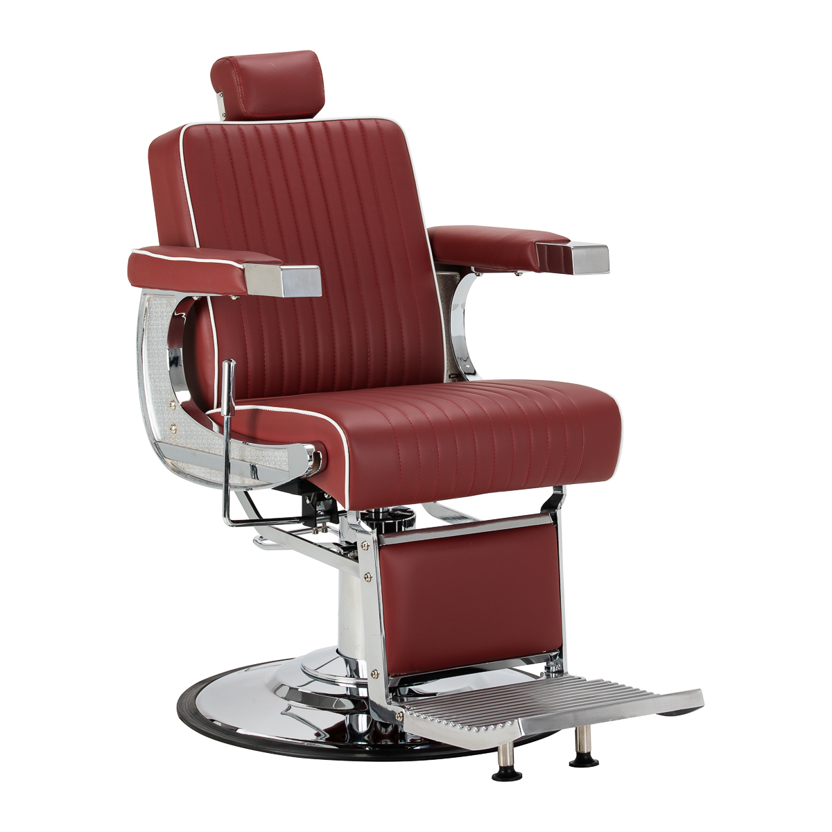 Gabbiano Friseurstuhl Visionerio rot Chromgestell