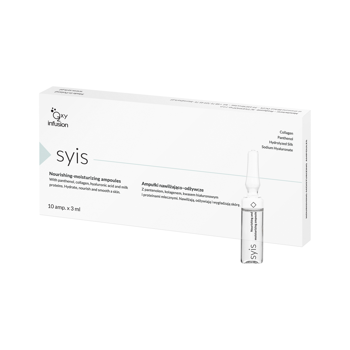 SYIS Befeuchtungs- und Nährampullen 10x3 ml - Intensive Feuchtigkeitskur für strahlende Haut