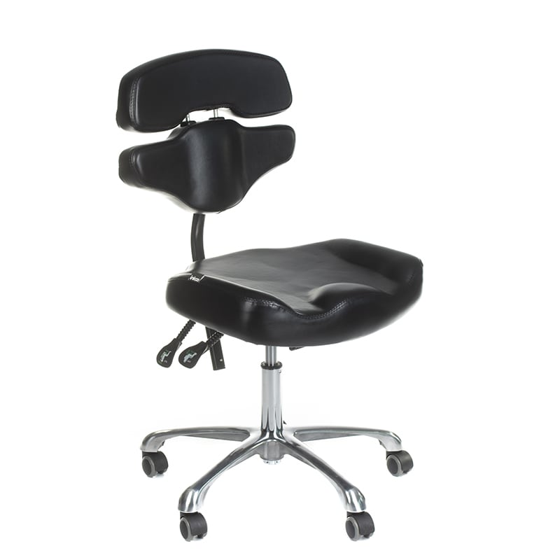 Professioneller Tattoo Hocker mit Rückenlehne - höhenverstellbar
