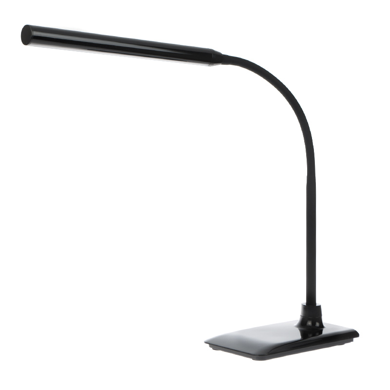 Profi LED-Kosmetiklampe Schwarz - 4-Stufen Dimmer & flexibler Arm