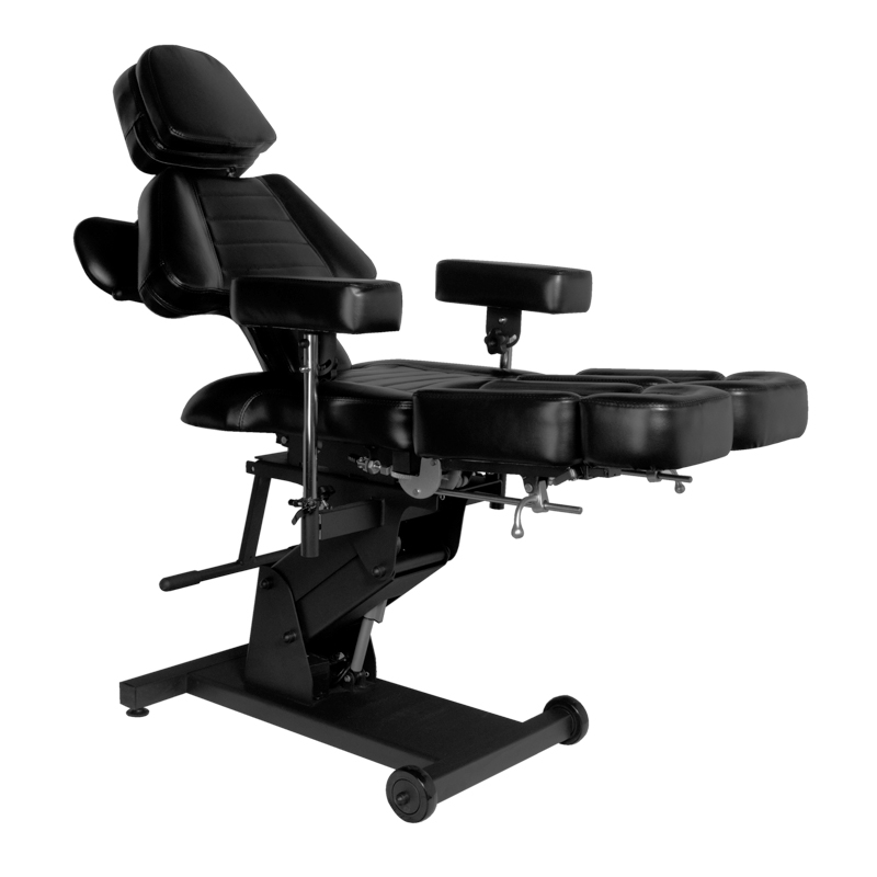 Pro Ink 606 Tattooliege elektrisch schwarz – höhenverstellbar