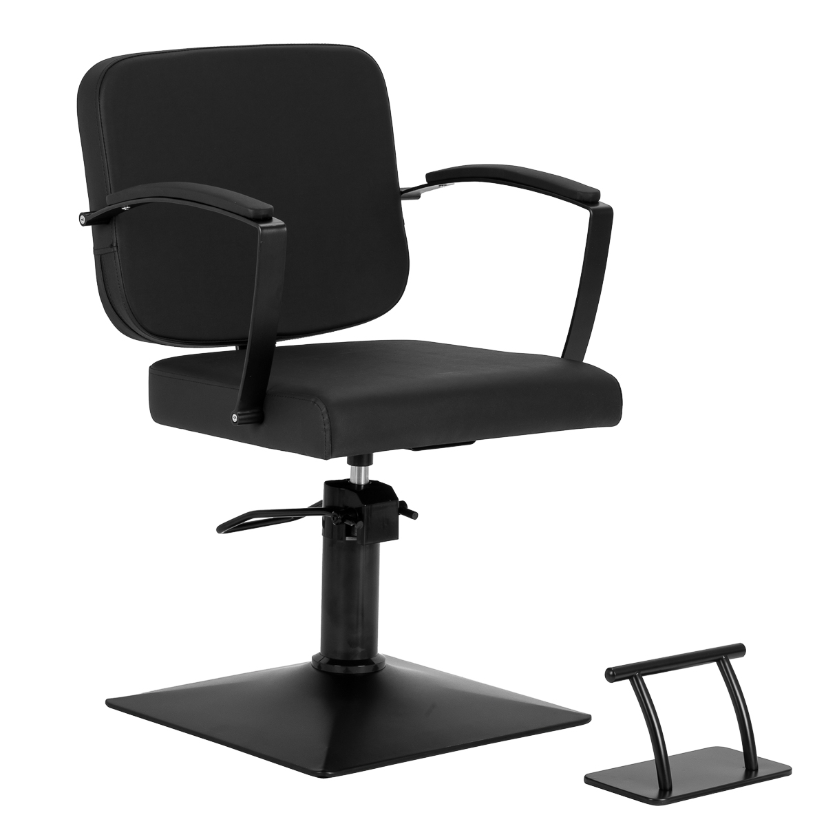 Friseurstuhl Edge noir Schwarz – Professioneller Salon-Arbeitsstuhl für Friseure