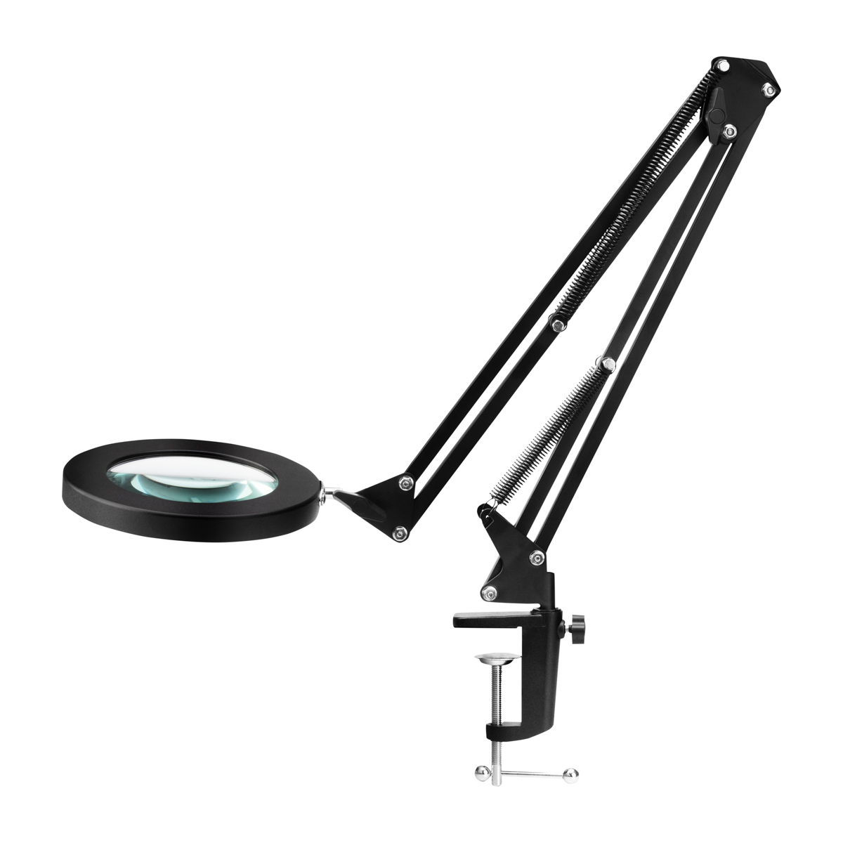 LED-Lupe GLOW 308 Arbeitsplatte Schwarz – Professionelle Inspektionslupe mit optimaler Ausleuchtung
