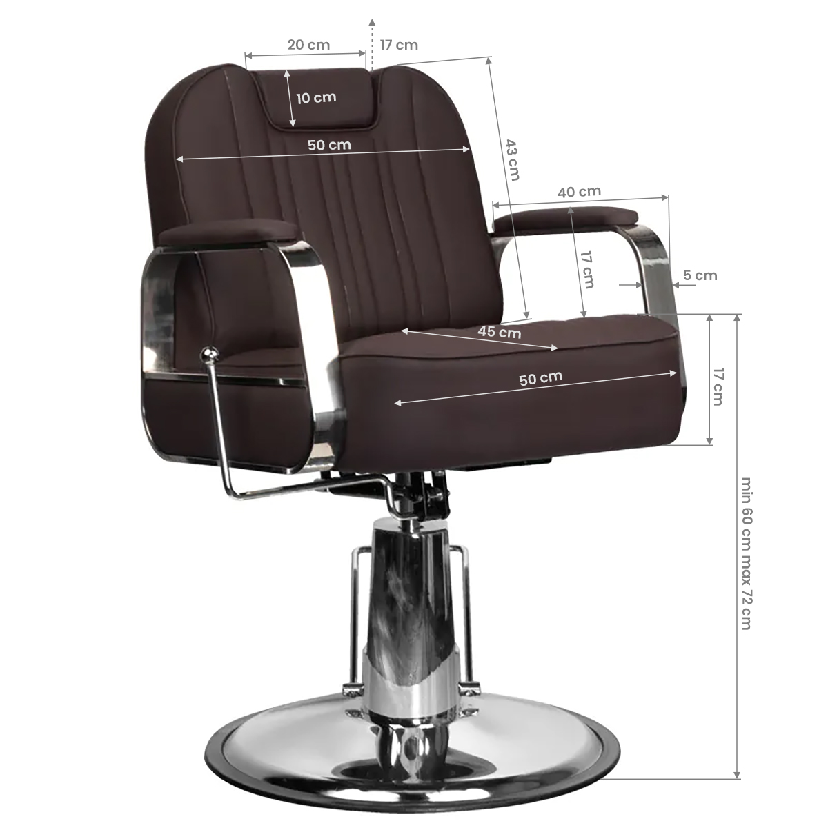 Gabbiano barberstuhl rufo braun