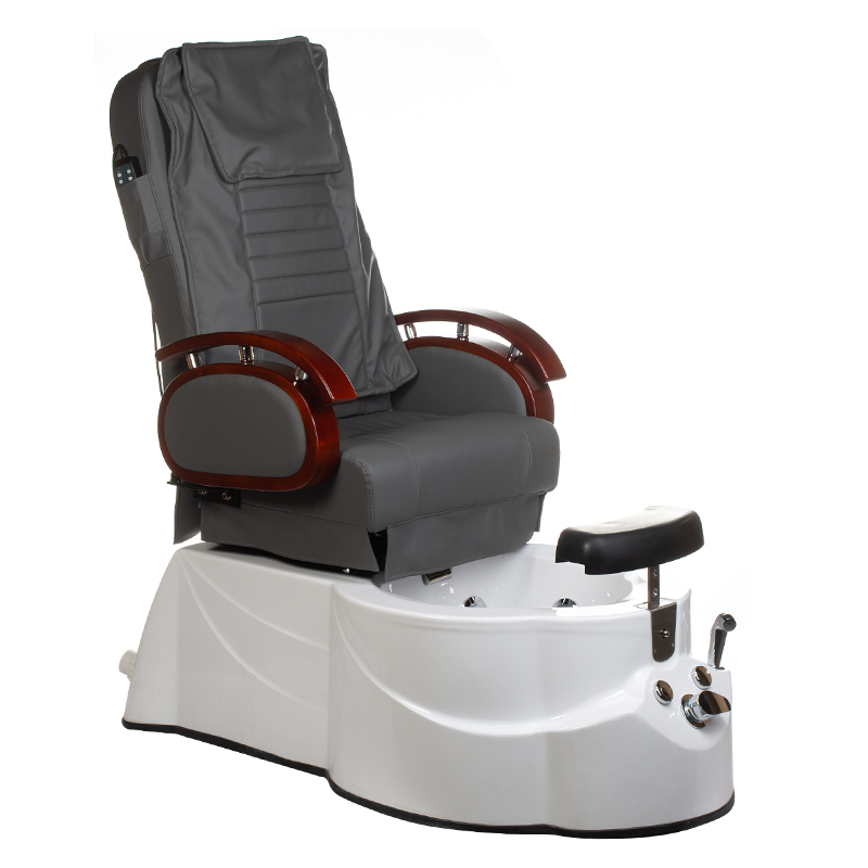 Professionelle Pediküre Liege Grau mit Massage & Hydrofunktion