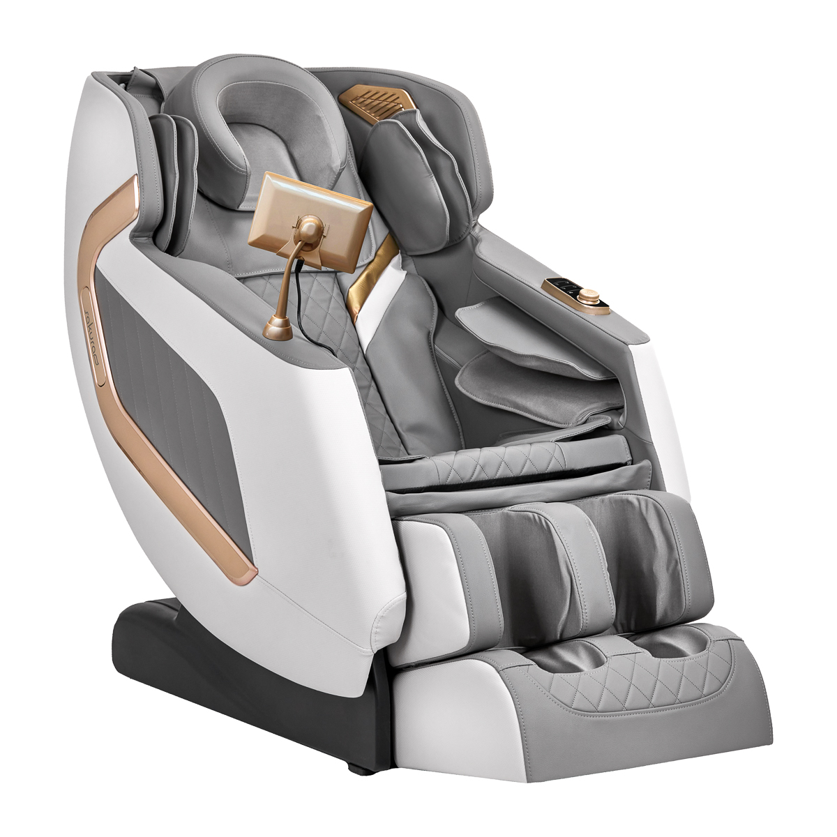 Sakura Massagesessel Classic 306 in Weiß-Grau - Wellness für Zuhause